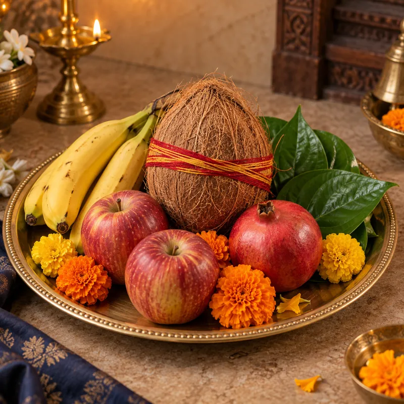 नारियल और फल
